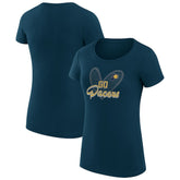 Indiana Pacers G-III 4Her by Carl Banks Women's Super-Slim Fit Lightweight Leopard Heart T-Shirt Discount
