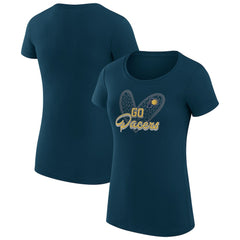 Indiana Pacers G-III 4Her by Carl Banks Women's Super-Slim Fit Lightweight Leopard Heart T-Shirt Discount