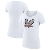 Cleveland Cavaliers G-III 4Her by Carl Banks Women's Super-Slim Fit Lightweight Leopard Heart T-Shirt sale Discount