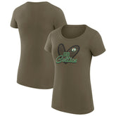 Boston Celtics G-III 4Her by Carl Banks Women's Super-Slim Fit Lightweight Leopard Heart T-Shirt On Sale