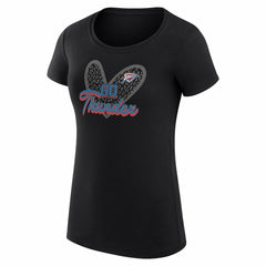 Oklahoma City Thunder G-III 4Her by Carl Banks Women's Super-Slim Fit Lightweight Leopard Heart T-Shirt Online