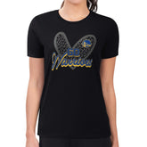 Golden State Warriors G-III 4Her by Carl Banks Women's Super-Slim Fit Lightweight Leopard Heart T-Shirt sale Discount