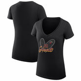 Miami Heat G-III 4Her by Carl Banks Women's Super-Slim Fit Lightweight Leopard Heart V-Neck T-Shirt Online