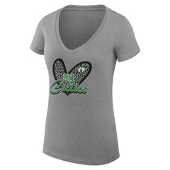 Boston Celtics G-III 4Her by Carl Banks Women's Super-Slim Fit Lightweight Leopard Heart V-Neck T-Shirt Online