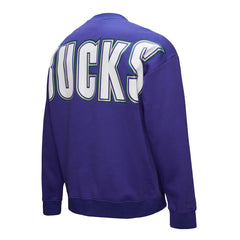 Milwaukee Bucks Hardwood Classics There & Back 2.0 Vintage Pullover Sweatshirt New