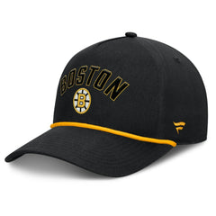 Boston Bruins Fanatics Decades Collection A-Frame Rope Adjustable Hat On Sale
