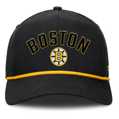 Boston Bruins Fanatics Decades Collection A-Frame Rope Adjustable Hat On Sale