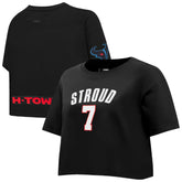 Houston Texans C.J. Stroud Pro Standard Women's Player Name & Number Cropped Boxy T-Shirt