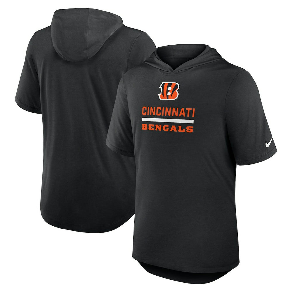 Cincinnati Bengals Nike Lockup Tri-Blend Hoodie T-Shirt