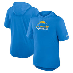 Los Angeles Chargers Nike Lockup Tri-Blend Hoodie T-Shirt