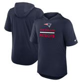 New England Patriots Nike Lockup Tri-Blend Hoodie T-Shirt