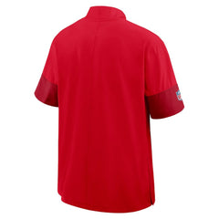 Kansas City Chiefs Nike Sideline Short Sleeve Quarter-Zip Dri-FIT Coach Jacket