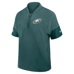 Philadelphia Eagles Nike Sideline Short Sleeve Quarter-Zip Dri-FIT Coach Jacket