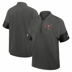 Tampa Bay Buccaneers Nike Sideline Short Sleeve Quarter-Zip Dri-FIT Coach Jacket