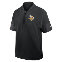 Minnesota Vikings Nike Sideline Short Sleeve Quarter-Zip Dri-FIT Coach Jacket
