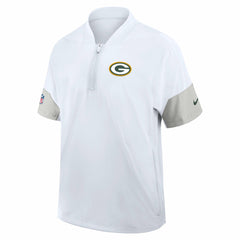 Green Bay Packers Nike Sideline Short Sleeve Quarter-Zip Dri-FIT Coach Jacket