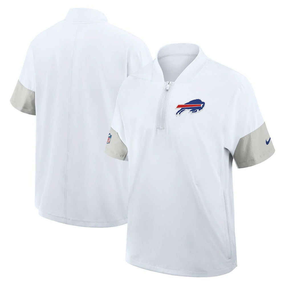 Buffalo Bills Nike Sideline Short Sleeve Quarter-Zip Dri-FIT Coach Jacket