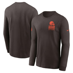 Cleveland Browns Nike Sideline Dri-FIT Long Sleeve T-Shirt