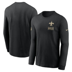New Orleans Saints Nike Sideline Dri-FIT Long Sleeve T-Shirt