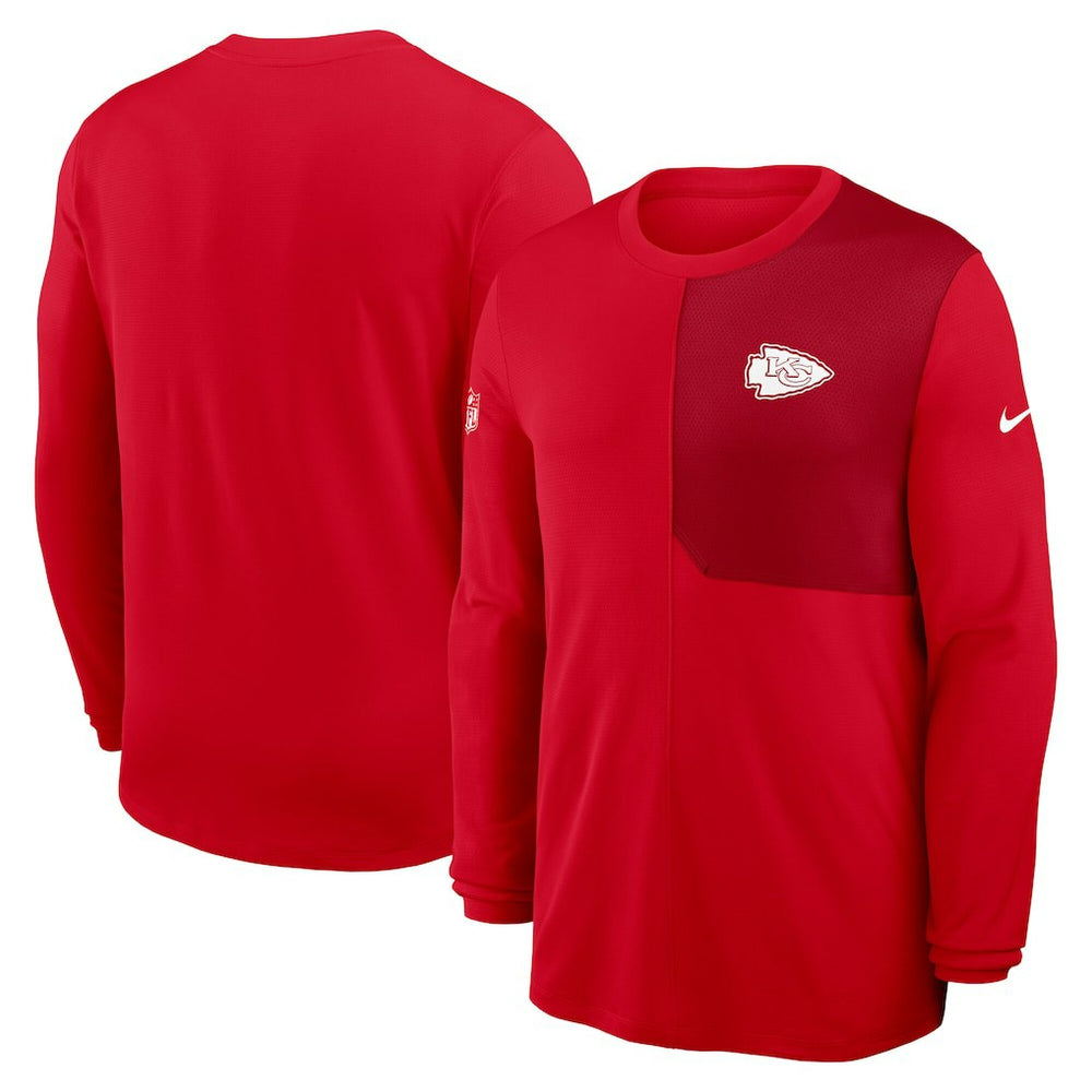 Kansas City Chiefs Nike Sideline Coach UV Dri-FIT Long Sleeve Shirt