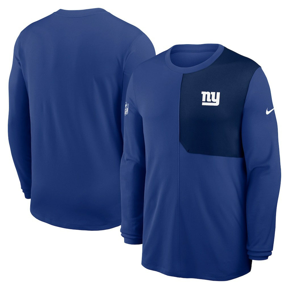 New York Giants Nike Sideline Coach UV Dri-FIT Long Sleeve Shirt