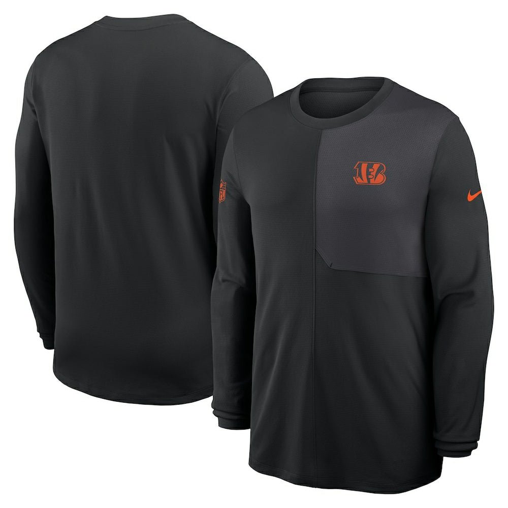 Cincinnati Bengals Nike Sideline Coach UV Dri-FIT Long Sleeve Shirt