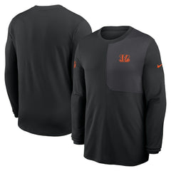 Cincinnati Bengals Nike Sideline Coach UV Dri-FIT Long Sleeve Shirt
