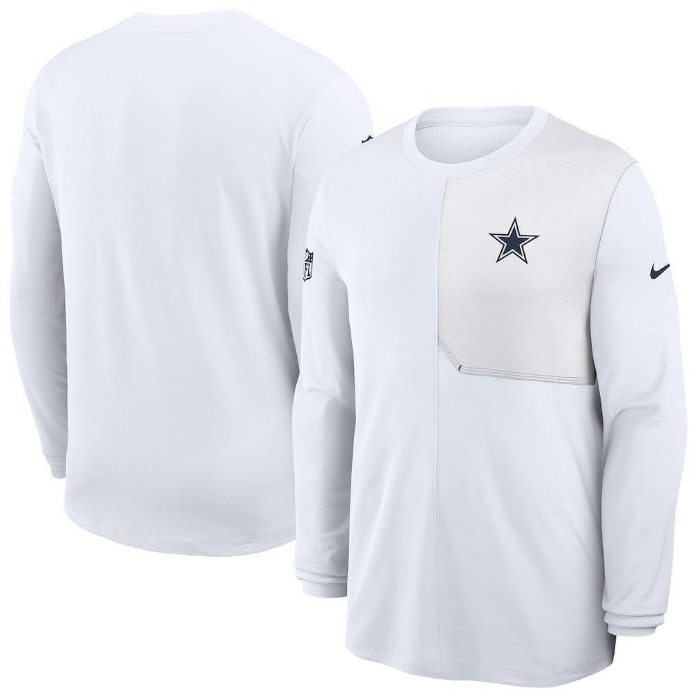 Dallas Cowboys Nike Sideline Coach UV Dri-FIT Long Sleeve Shirt