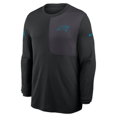 Carolina Panthers Nike Sideline Coach UV Dri-FIT Long Sleeve Shirt