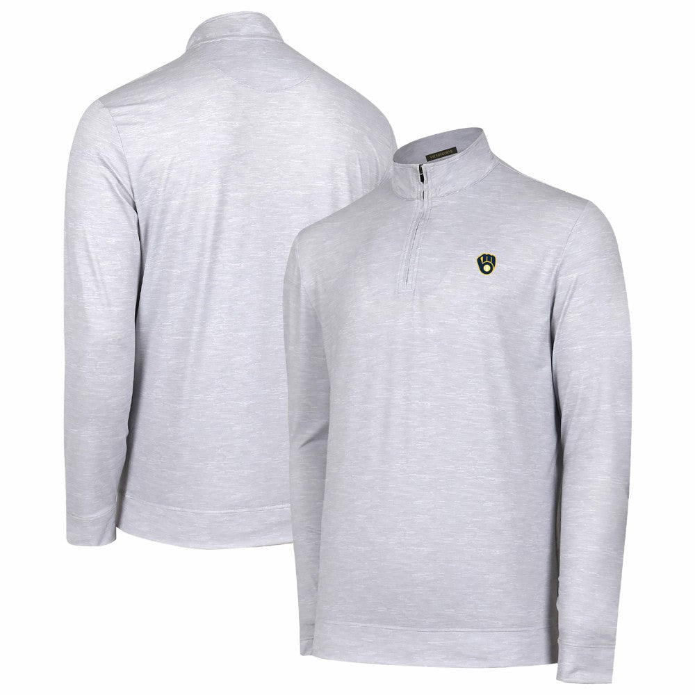 Milwaukee Brewers Sublime Tri-Blend Quarter-Zip Jacket | MLB Online