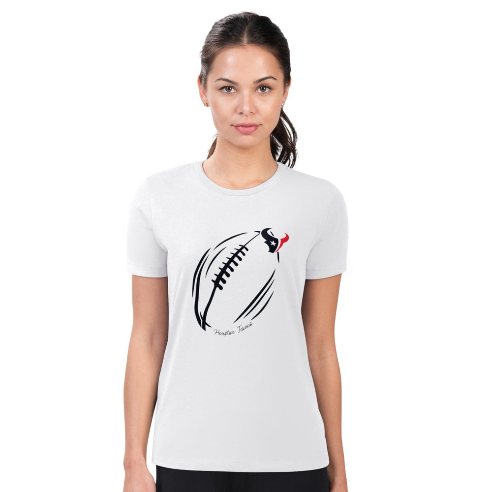 Houston Texans G-III 4Her by Carl Banks Women's Super-Slim Fit Lightweight Subtle Football T-Shirt