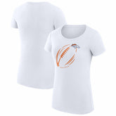 Denver Broncos G-III 4Her by Carl Banks Women's Super-Slim Fit Lightweight Subtle Football T-Shirt