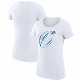 Detroit Lions G-III 4Her by Carl Banks Women's Super-Slim Fit Lightweight Subtle Football T-Shirt