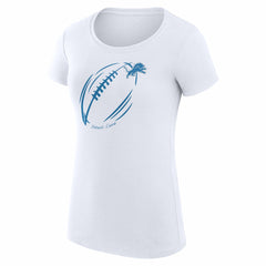 Detroit Lions G-III 4Her by Carl Banks Women's Super-Slim Fit Lightweight Subtle Football T-Shirt