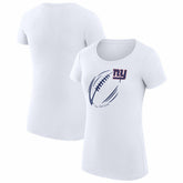 New York Giants G-III 4Her by Carl Banks Women's Super-Slim Fit Lightweight Subtle Football T-Shirt