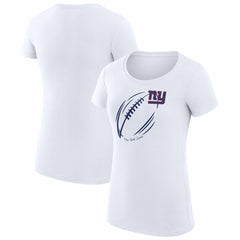 New York Giants G-III 4Her by Carl Banks Women's Super-Slim Fit Lightweight Subtle Football T-Shirt