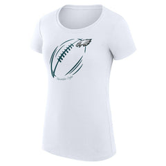 Philadelphia Eagles G-III 4Her by Carl Banks Women's Super-Slim Fit Lightweight Subtle Football T-Shirt