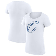 Indianapolis Colts G-III 4Her by Carl Banks Women's Super-Slim Fit Lightweight Subtle Football T-Shirt