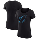 Carolina Panthers G-III 4Her by Carl Banks Women's Super-Slim Fit Lightweight Subtle Football T-Shirt