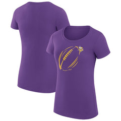 Minnesota Vikings G-III 4Her by Carl Banks Women's Super-Slim Fit Lightweight Subtle Football T-Shirt