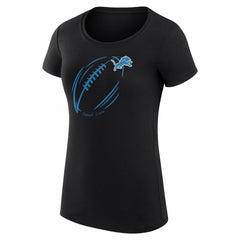 Detroit Lions G-III 4Her by Carl Banks Women's Super-Slim Fit Lightweight Subtle Football T-Shirt