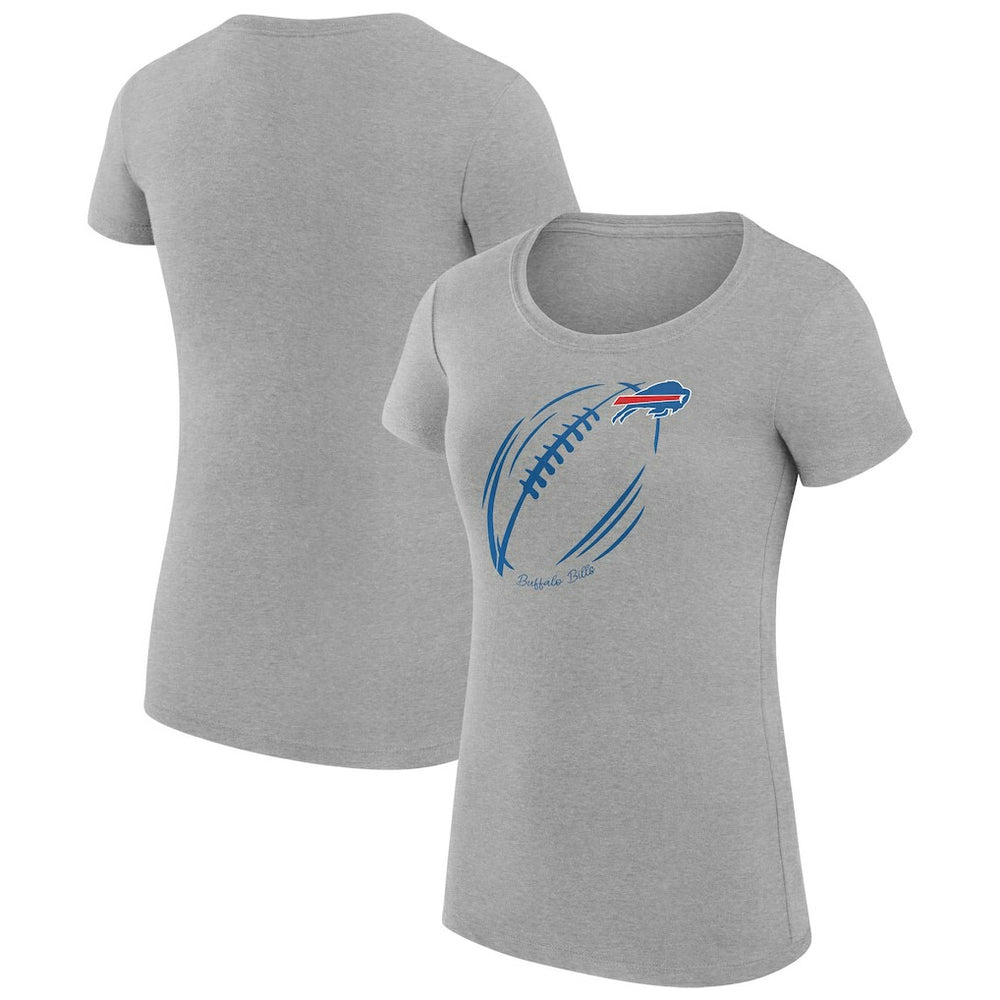 Buffalo Bills G-III 4Her by Carl Banks Women's Super-Slim Fit Lightweight Subtle Football T-Shirt