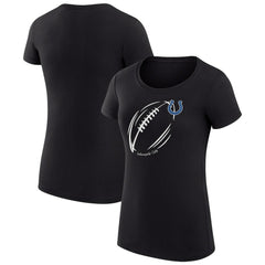Indianapolis Colts G-III 4Her by Carl Banks Women's Super-Slim Fit Lightweight Subtle Football T-Shirt