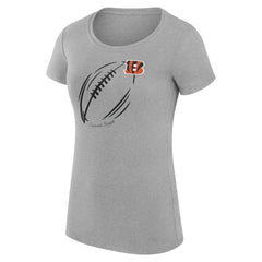 Cincinnati Bengals G-III 4Her by Carl Banks Women's Super-Slim Fit Lightweight Subtle Football T-Shirt