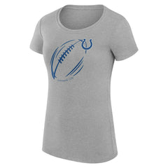Indianapolis Colts G-III 4Her by Carl Banks Women's Super-Slim Fit Lightweight Subtle Football T-Shirt