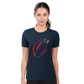 Houston Texans G-III 4Her by Carl Banks Women's Super-Slim Fit Lightweight Subtle Football T-Shirt