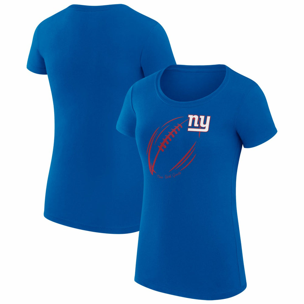 New York Giants G-III 4Her by Carl Banks Women's Super-Slim Fit Lightweight Subtle Football T-Shirt