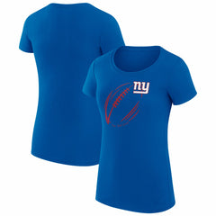 New York Giants G-III 4Her by Carl Banks Women's Super-Slim Fit Lightweight Subtle Football T-Shirt