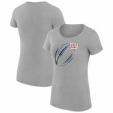 New York Giants G-III 4Her by Carl Banks Women's Super-Slim Fit Lightweight Subtle Football T-Shirt