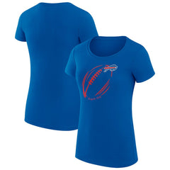 Buffalo Bills G-III 4Her by Carl Banks Women's Super-Slim Fit Lightweight Subtle Football T-Shirt